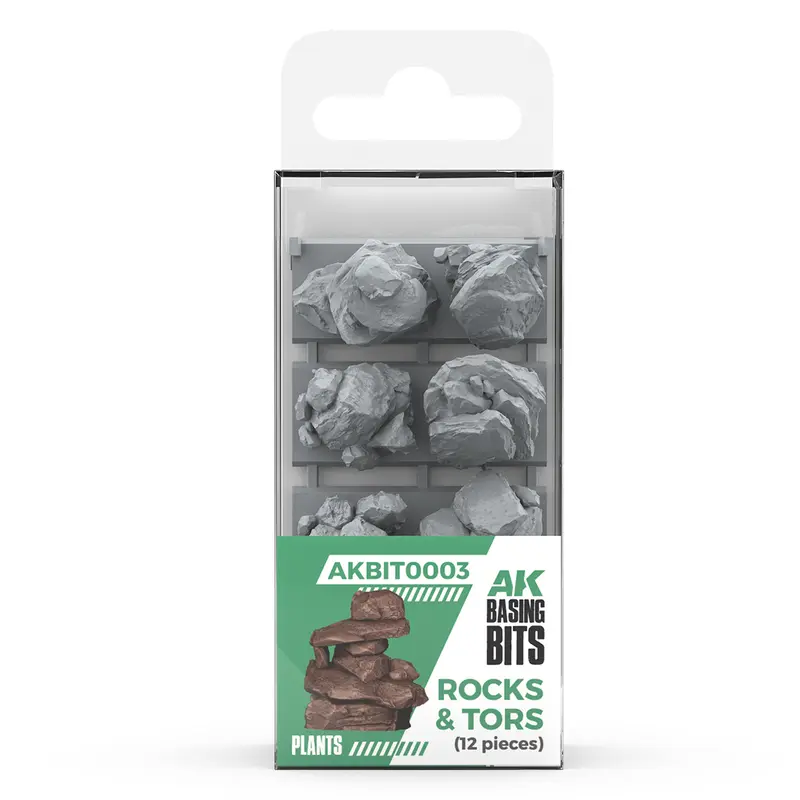 Rocks & Tors - Basing Bits 12 Pieces