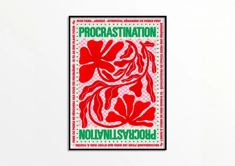 Rompecabezas de 1000 piezas - Procrastinación