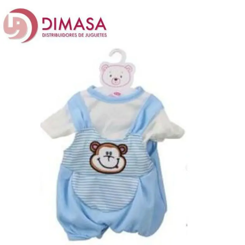 Ropa muñecas 40 cm traje azul para muñecos bebés