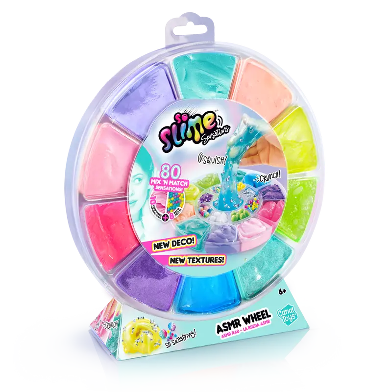 Rueda Arcoíris de 10 Slimes Sensoriales - Slime ASMR Wheel 10 Compounds - So Slime - SSC256