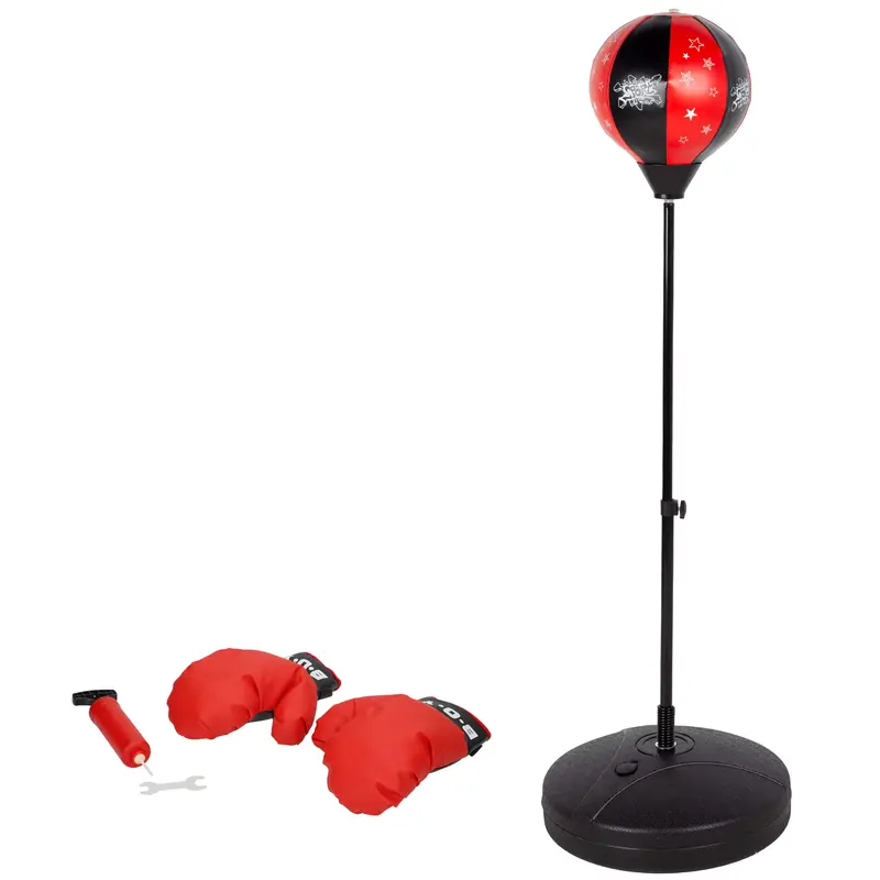 Saco boxeo infantil con guantes e hinchador CB Sports