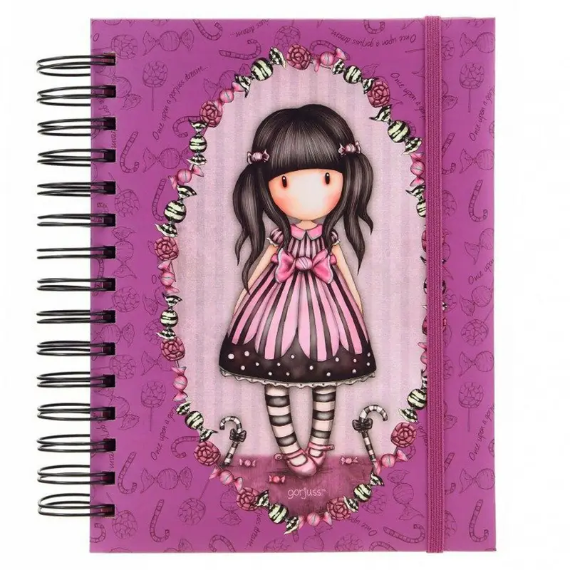 Santoro Gorjuss,  Libreta tapa dura Candy con muelle - Busquets 816GJ01