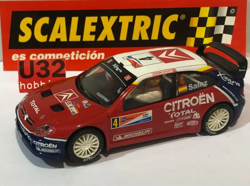 Scalextric Citroën Xsara WRC Carlos Sainz Coche Rally Suecia 2004 1