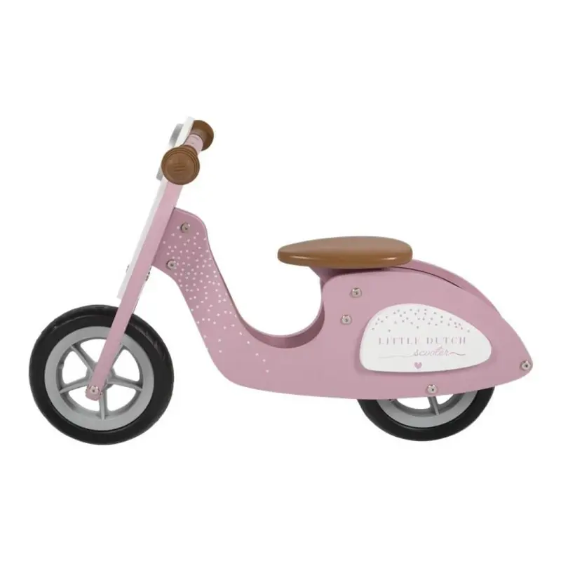 Scooter de madera rosa