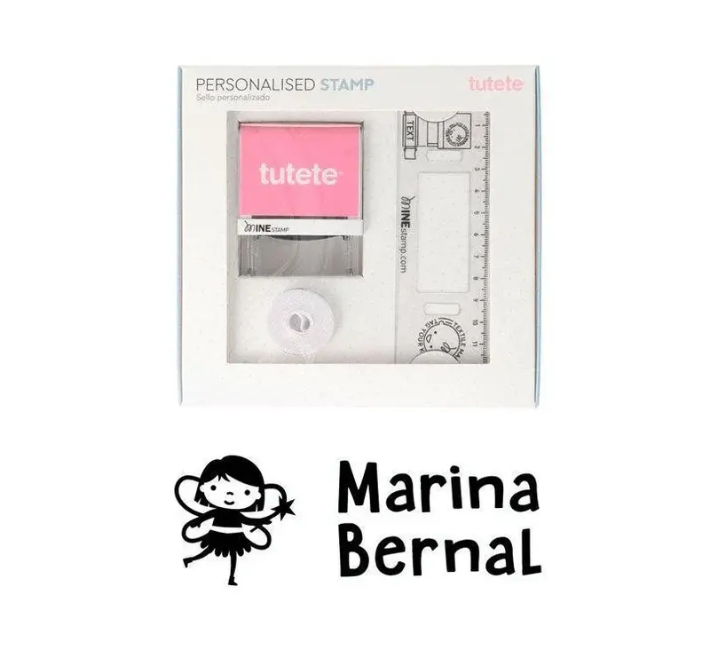 Sello Personalizado + Cinta blanca para ropa oscura NOVEDADES
