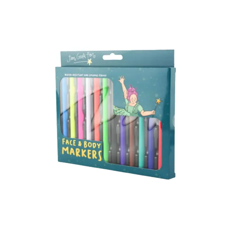 Set 12 Rotuladores Cara y cuerpo Waterproof Den goda fen