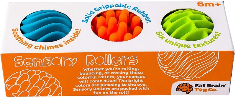 Set 3 pelotas sensoriales - fat brain toys co