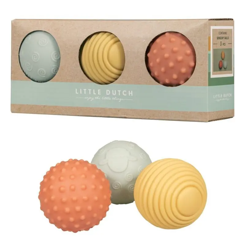 Set 3 pelotas sensoriales granja