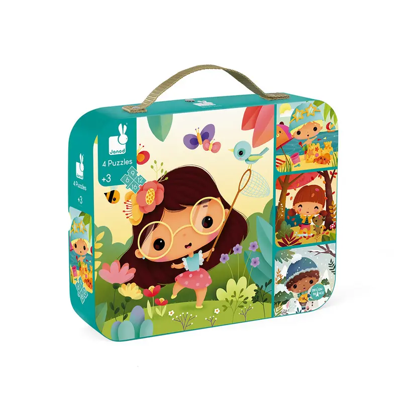 Set 4 puzzles evolutivos - 4 Estaciones