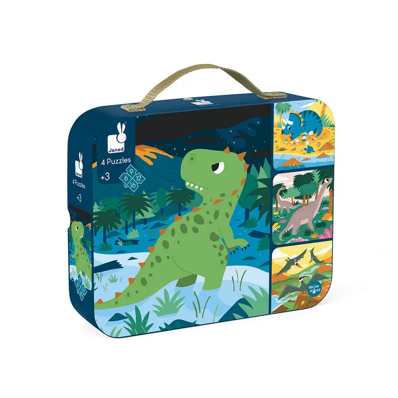 Set 4 puzzles evolutivos - Dinosaurios