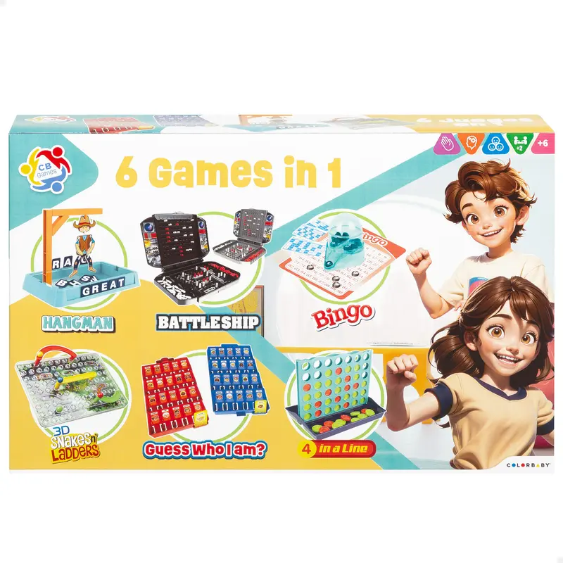 Set 6 juegos de mesa CB Games
