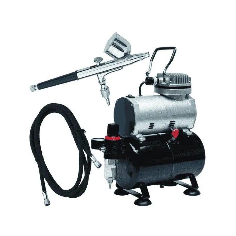 Set Aerografo D102 y Compresor D80