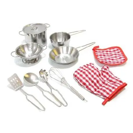 Set Cocina 10 piezas en Red - Fentoys 876956