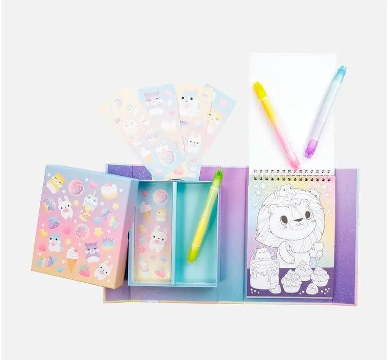 Set colorear Colores pastel Kawaii