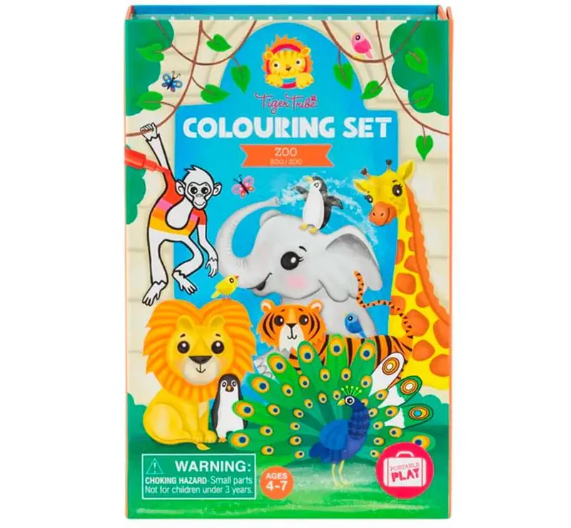Set colorear Zoo