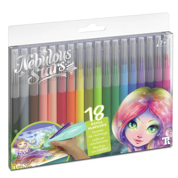 Set de 18 rotuladores brillantes