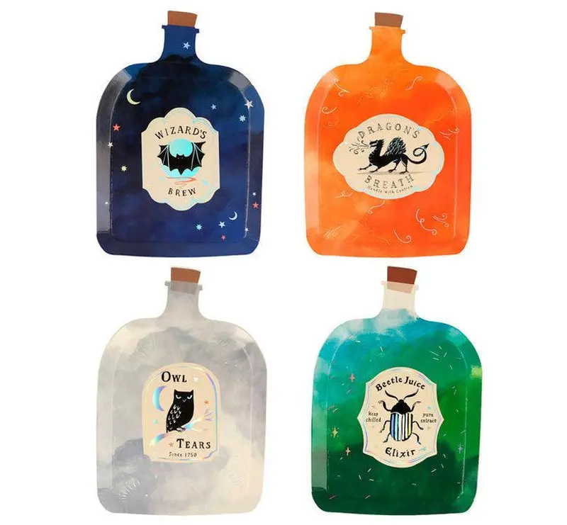Set de 8 platos Magic Halloween