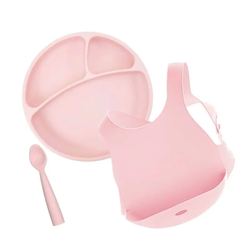 Set de alimentación rosa crepe BWL