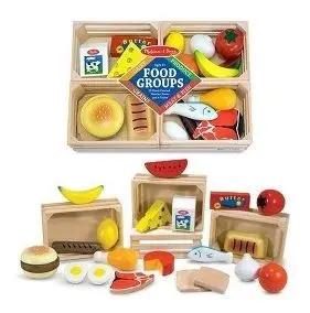 Set de alimentos infantiles de madera - melissa & doug