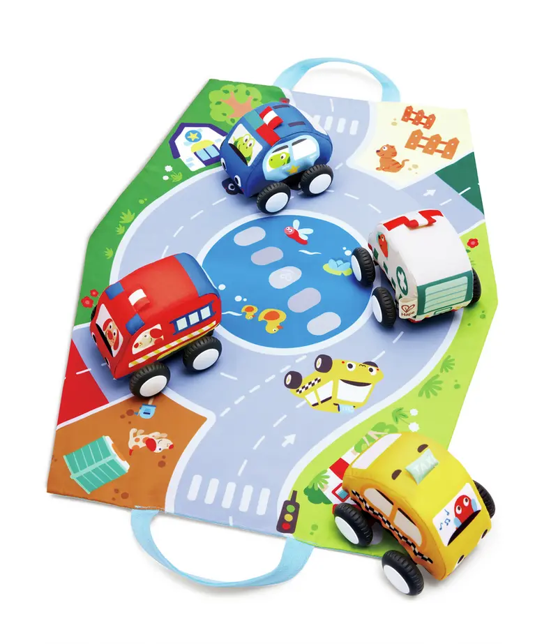 Set de Coches retráctiles de Peluche