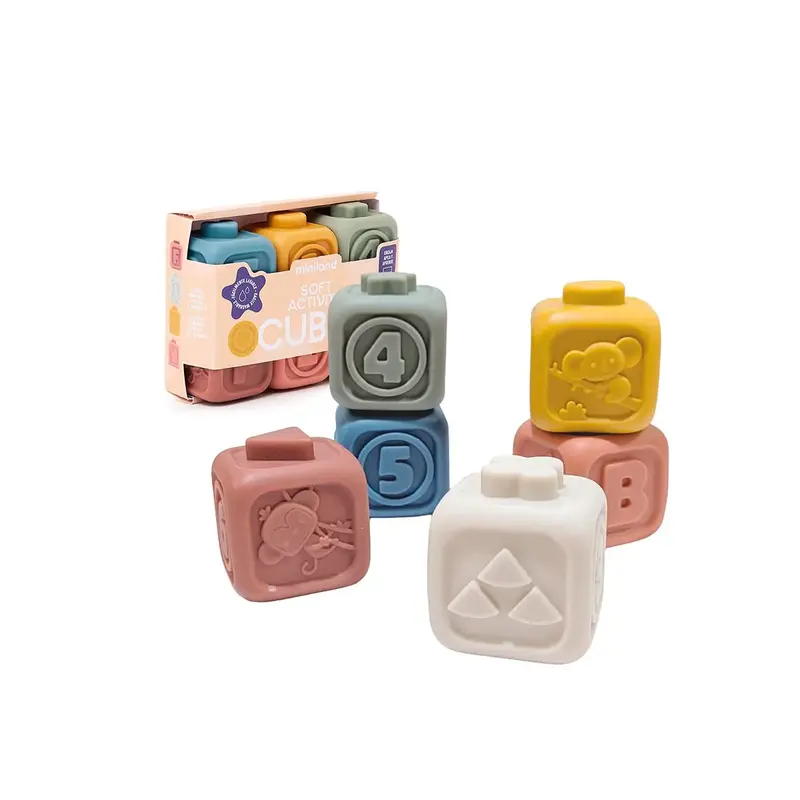 Set de cubos blanditos bebés Miniland