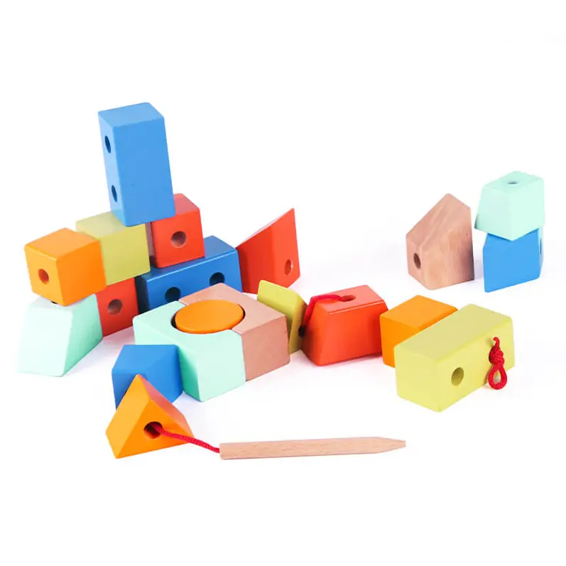 Set de ensartar Bloques geométricos
