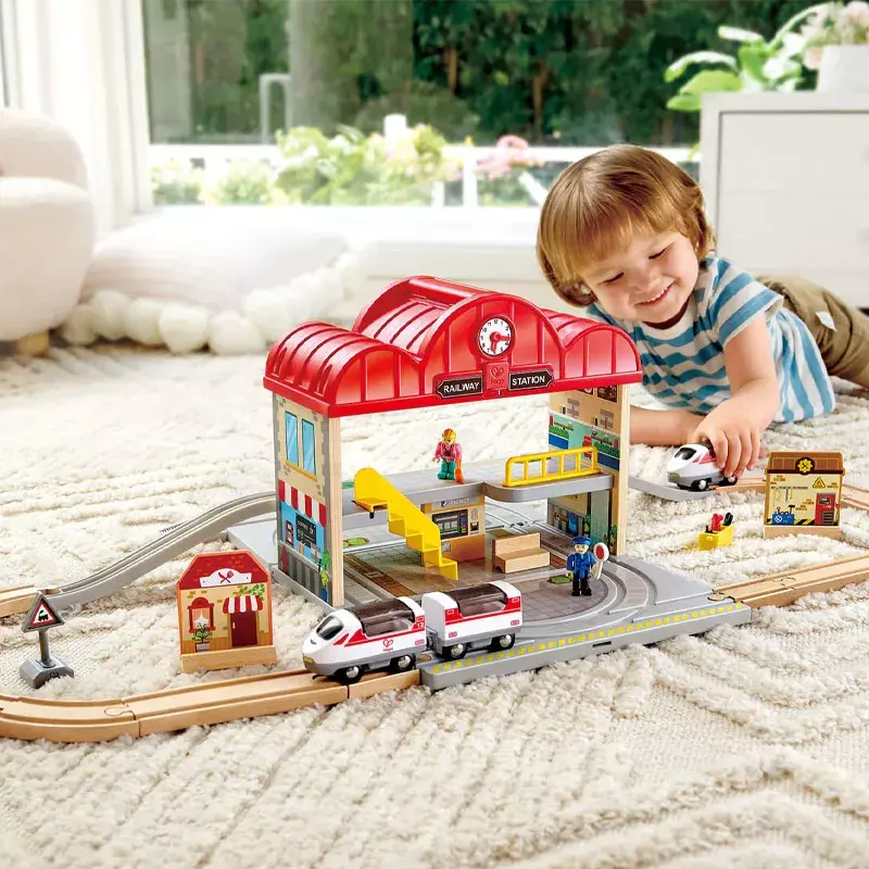 Set de Estación de Tren Portátil