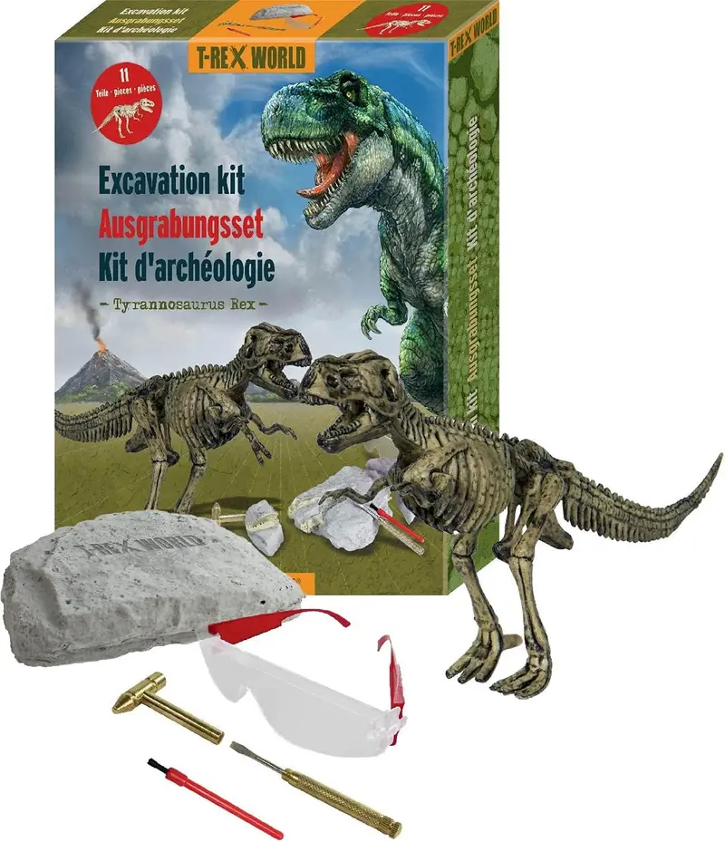 Set de excavación dinosaurio t-rex t-rex world - die spiegelburg 16138