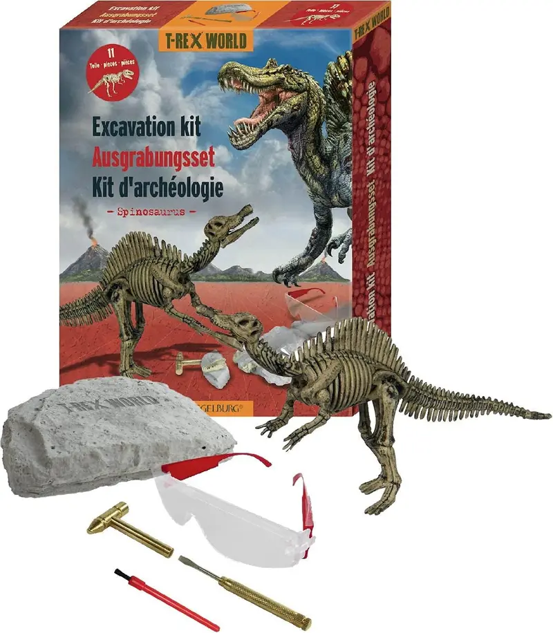 Set de excavación spinosaurios t-rex world - die spiegelburg 16139