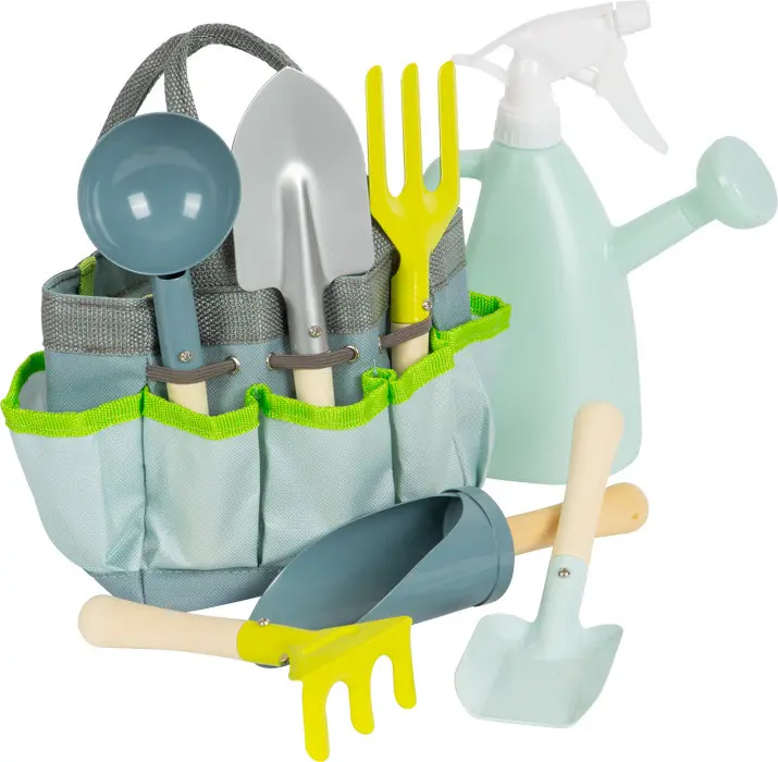 Set de herramientas de jardín para niños, ideal para despertar su pasión por la jardinería - small foot 12388