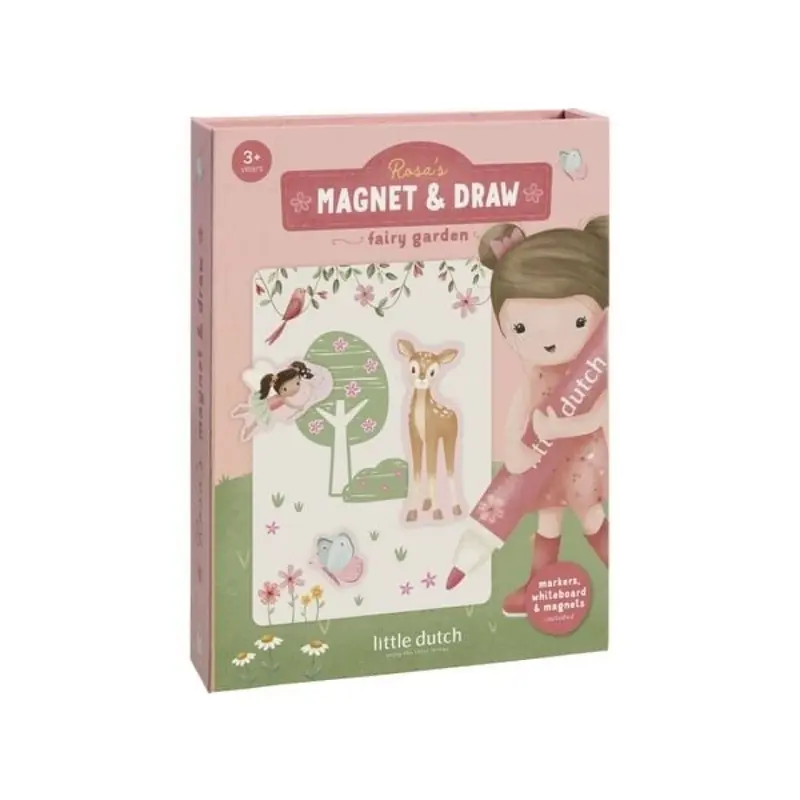 Set de juego magnético rosa fairy garden