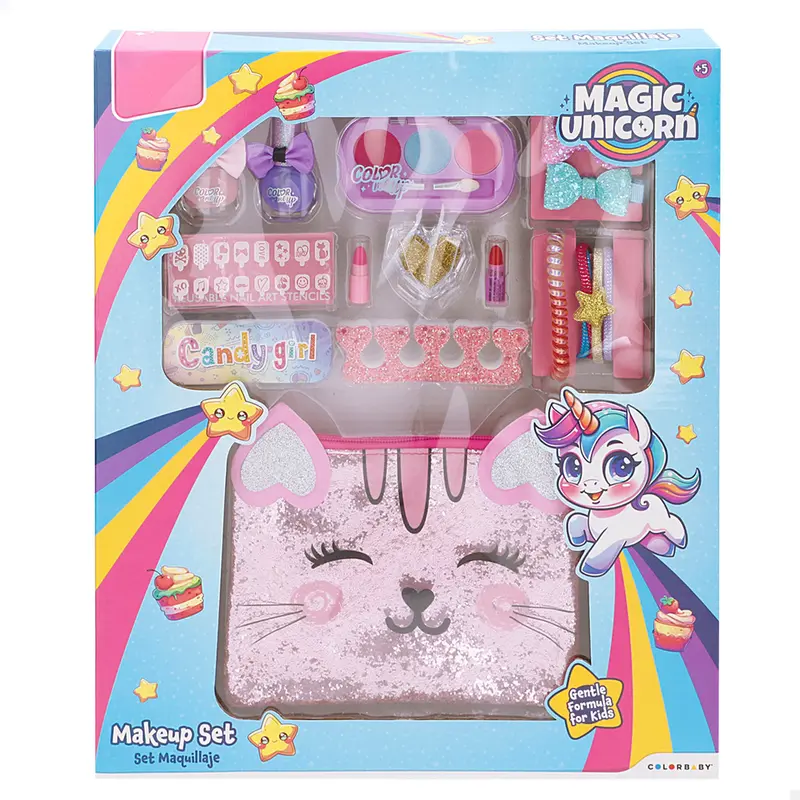 Set de maquillaje con accesorios y neceser COLORBABY