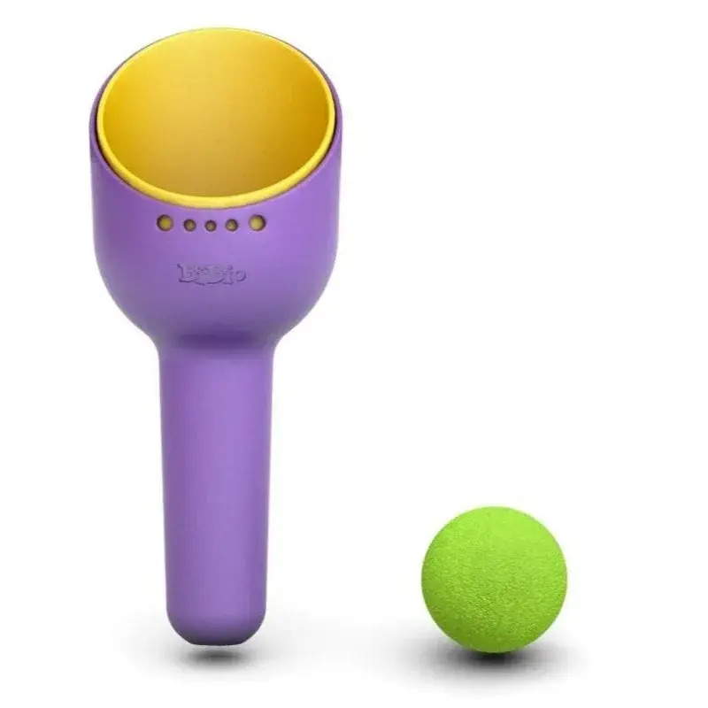 Set de playa con palas, tamiz y bola MORADO Y AMARILLO SIBI