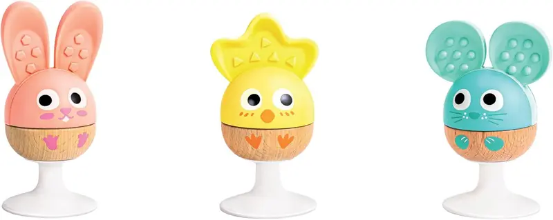 Set de Sonajeros y Mordedores de Madera para Bebes – Hape | 0-6 Meses