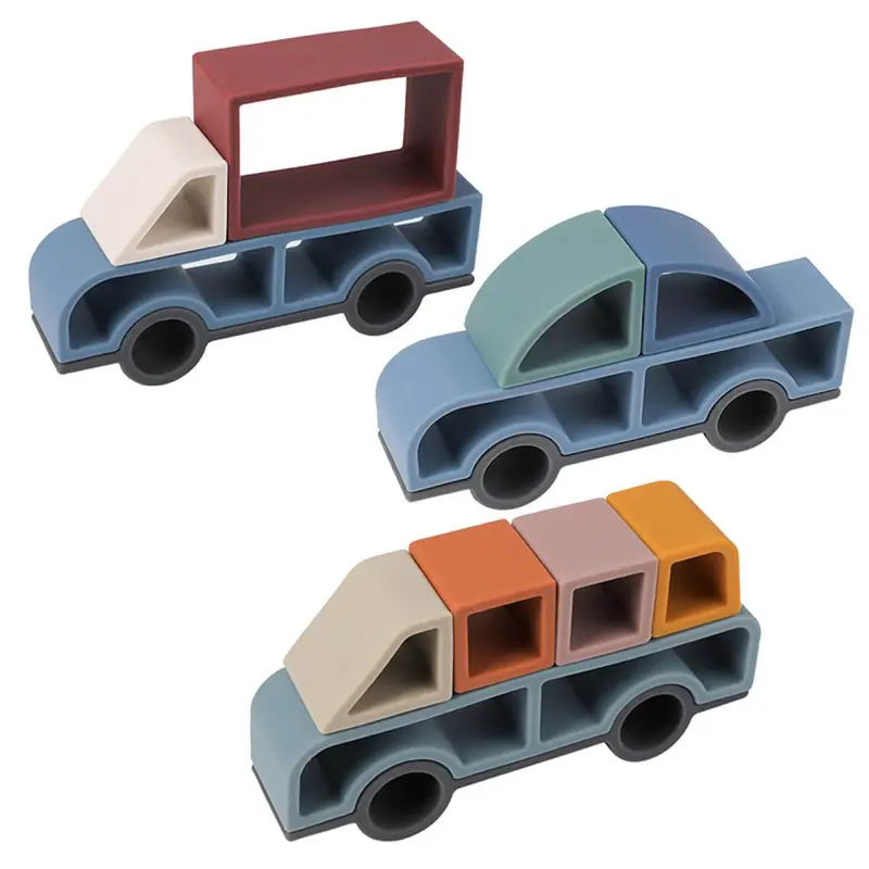 Set de vehículos de silicona