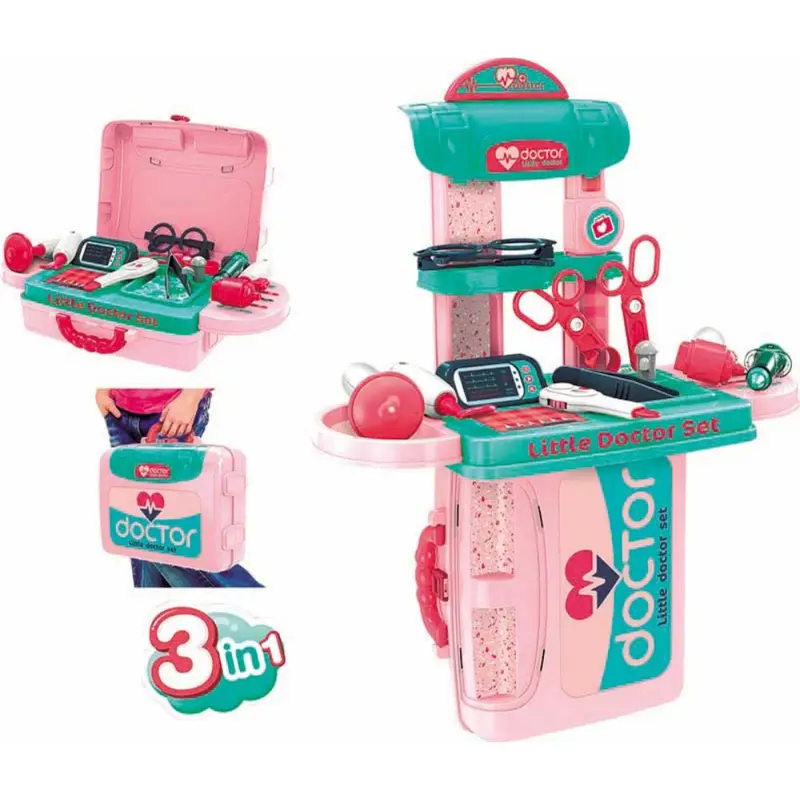 Set doctor 3 en 1 maletín con accesorios de medico