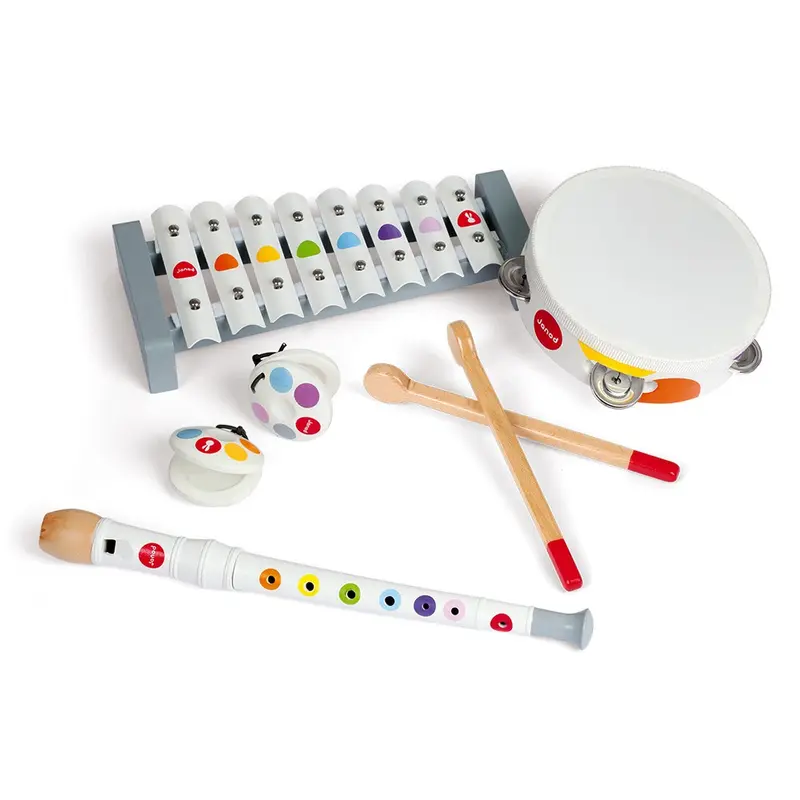 Set instrumentos infantiles musicales de madera - janod j07600