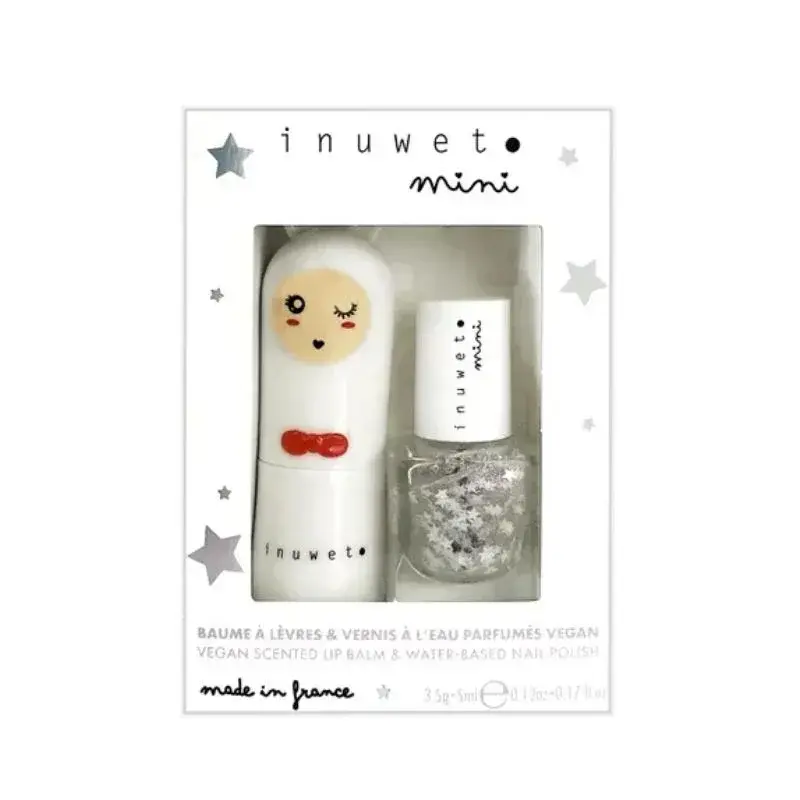 Set labial y esmalte de uñas base de agua- Algodón Dulce