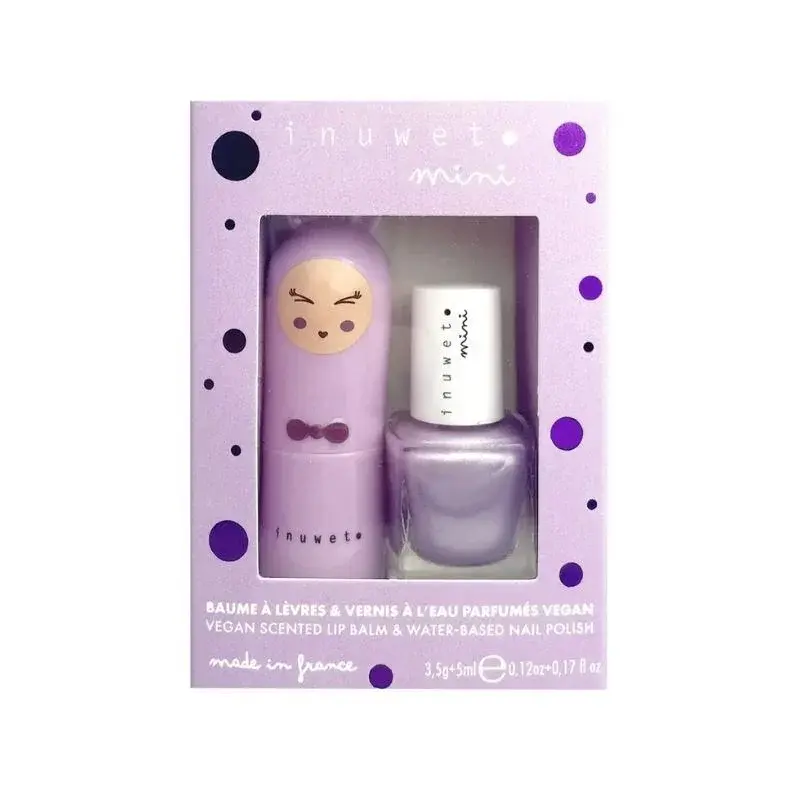 Set labial y esmalte de uñas base de agua - Arándanos