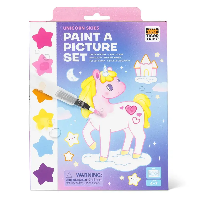Set láminas acuarela de viaje UNICORNIO