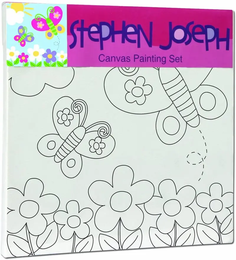 Set lienzo mariposas, pintura infantil - stephen joseph