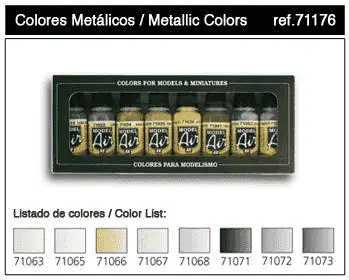 Set Model Air Colores Metalizados (8)