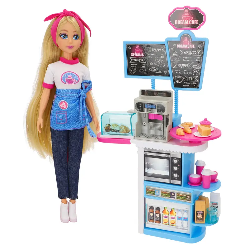 Set muñeca cafetería con accesorios Dreameez