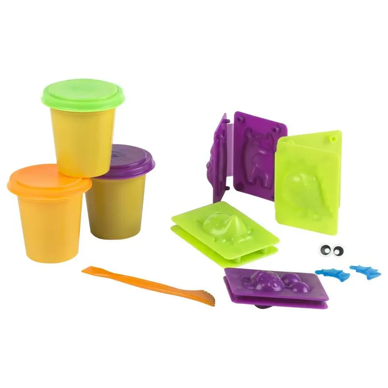 Set plastilina fluorescente monstruos