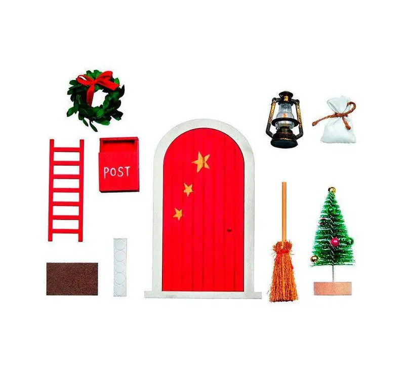 Set puerta Navidad Roja Moses