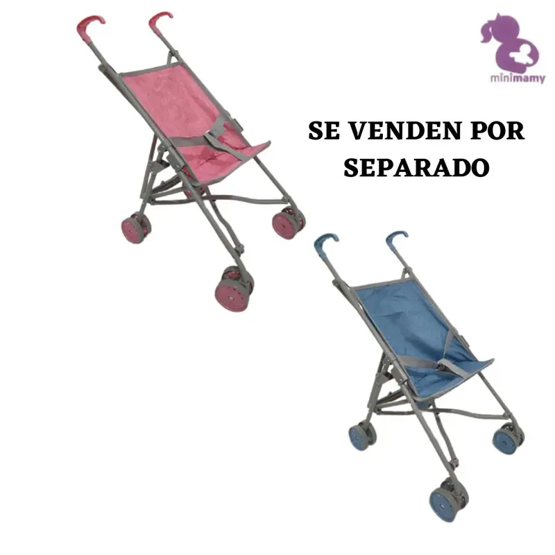 Silla de paseo juguete plegable para muñecos