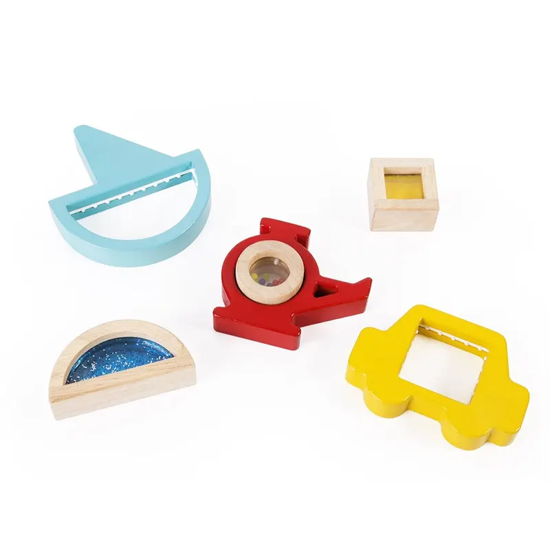 Siluetas Encajables de Vehículos Guidecraft – Juego Sensorial Montessori +2 años
