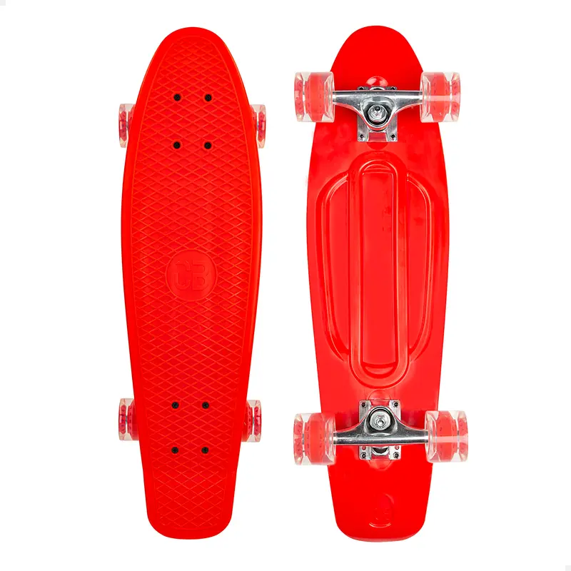 Skateboard infantil 4 ruedas rojo 68 cm CB Riders
