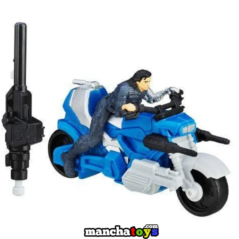 Soldado de Invierno con moto Avengers Civil War