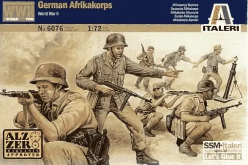 Soldados Alemanes AfrikaKorps WWII 1/72